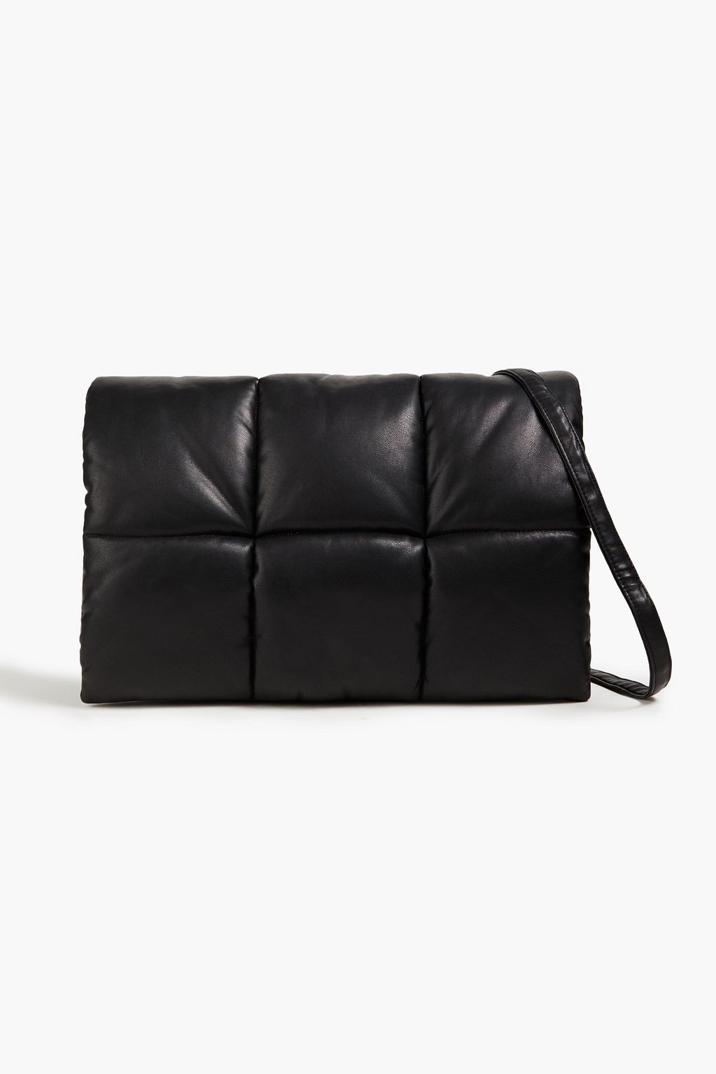 STAND STUDIO Wanda quilted faux leather clutch