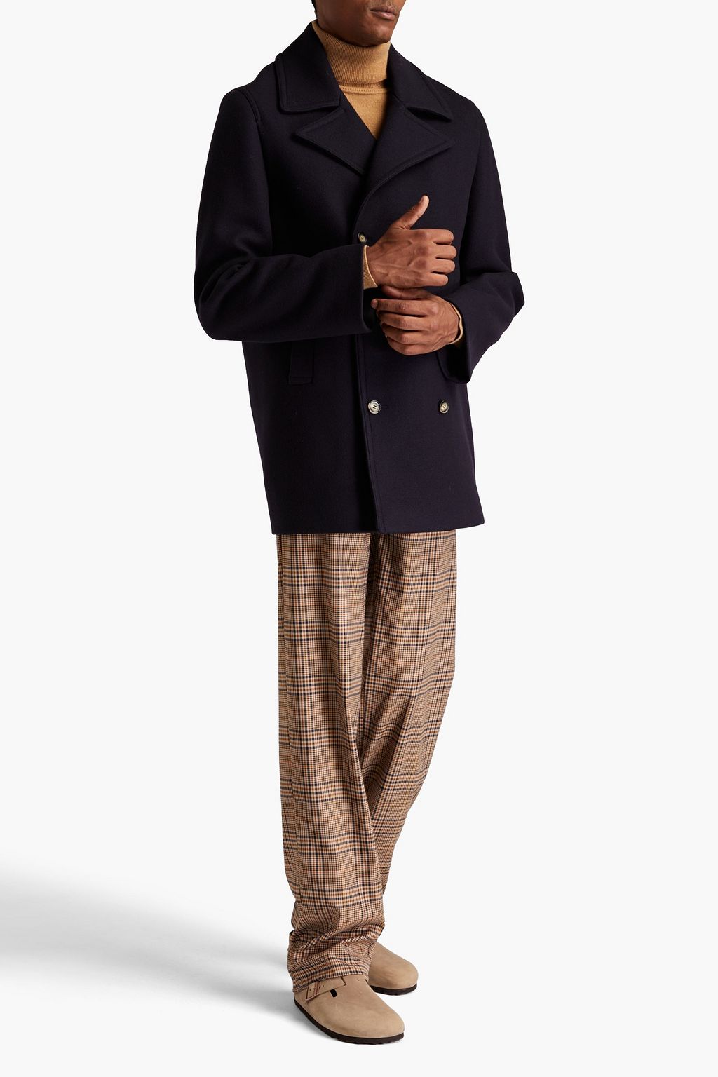 NANUSHKA Yak-blend felt peacoat