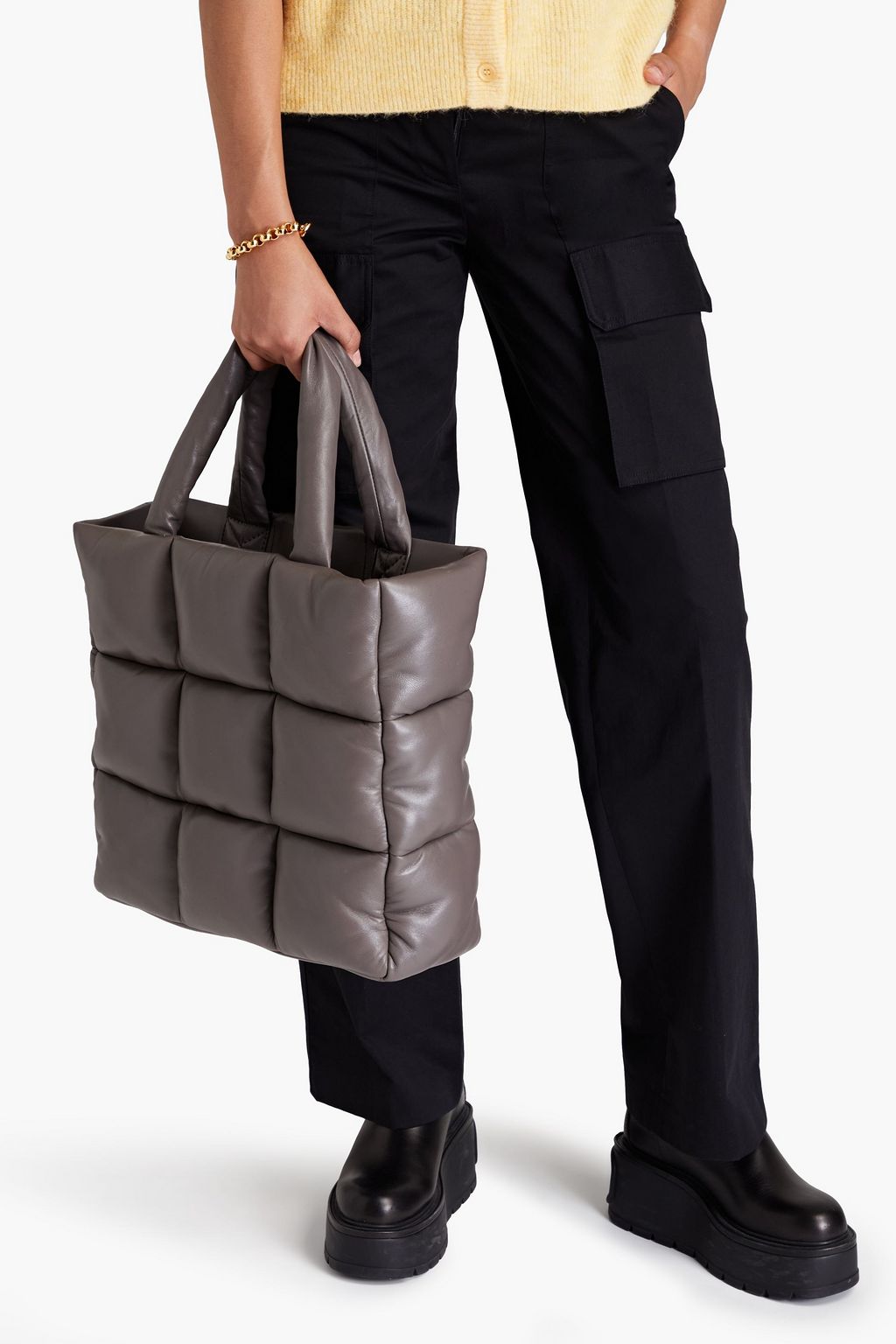 STAND STUDIO Assante quilted leather tote