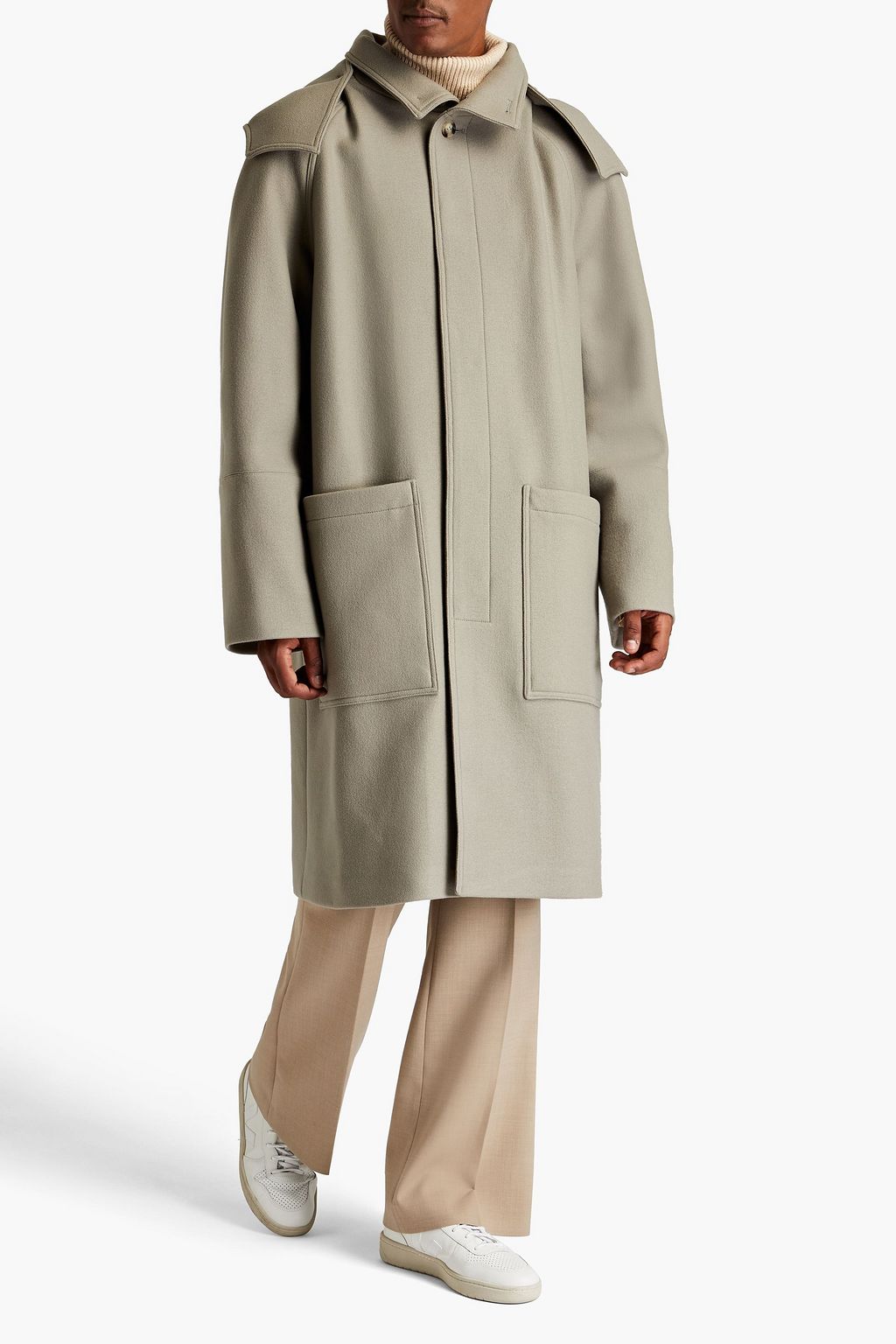 NANUSHKA Yak-blend felt hooded coat