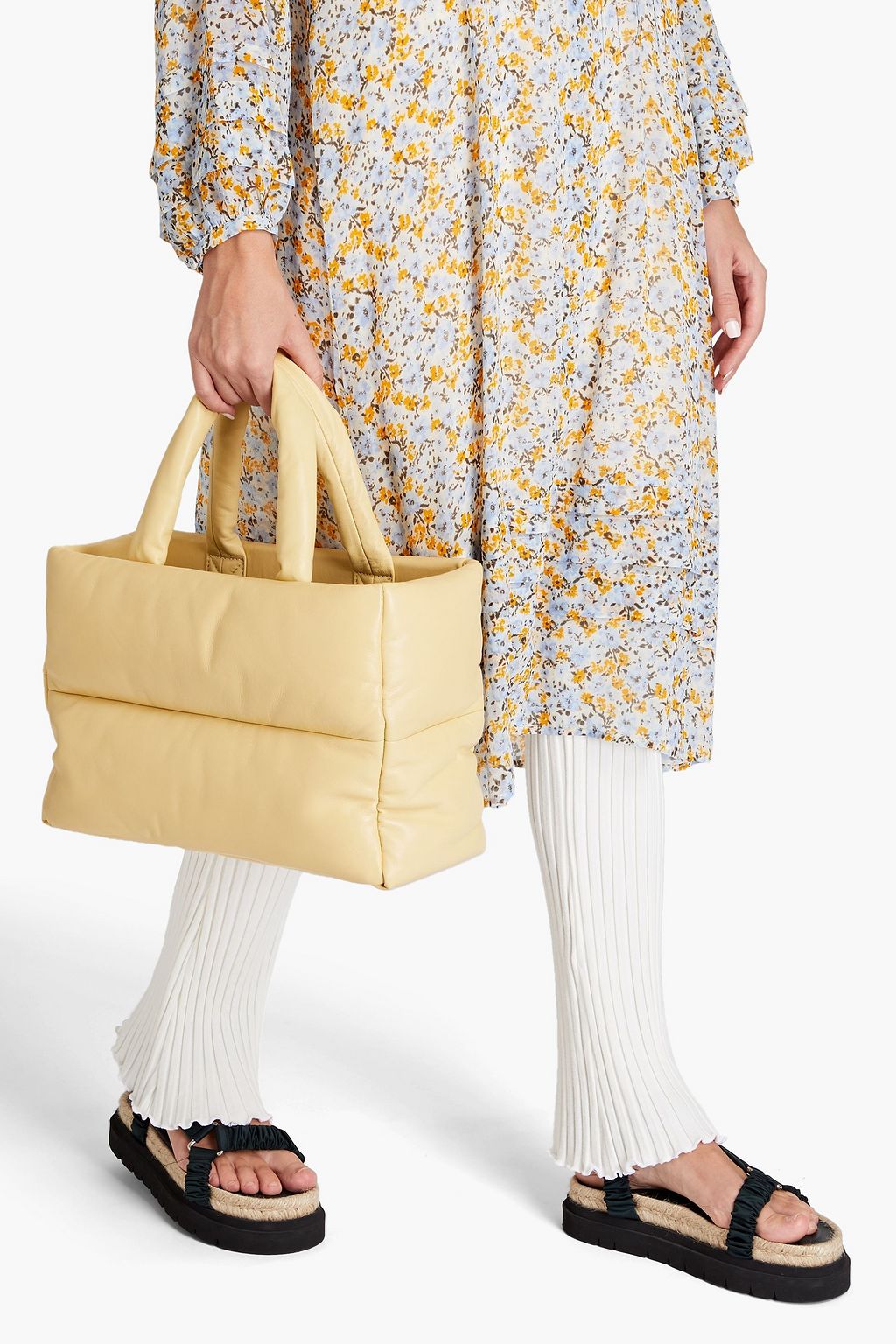 STAND STUDIO Daffy padded quilted leather tote