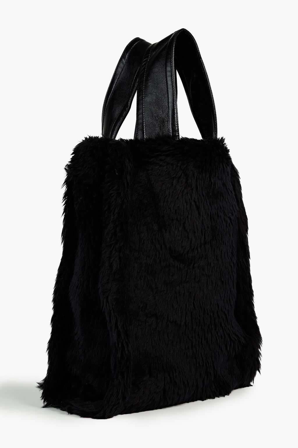 STAND STUDIO Leia faux shearling tote