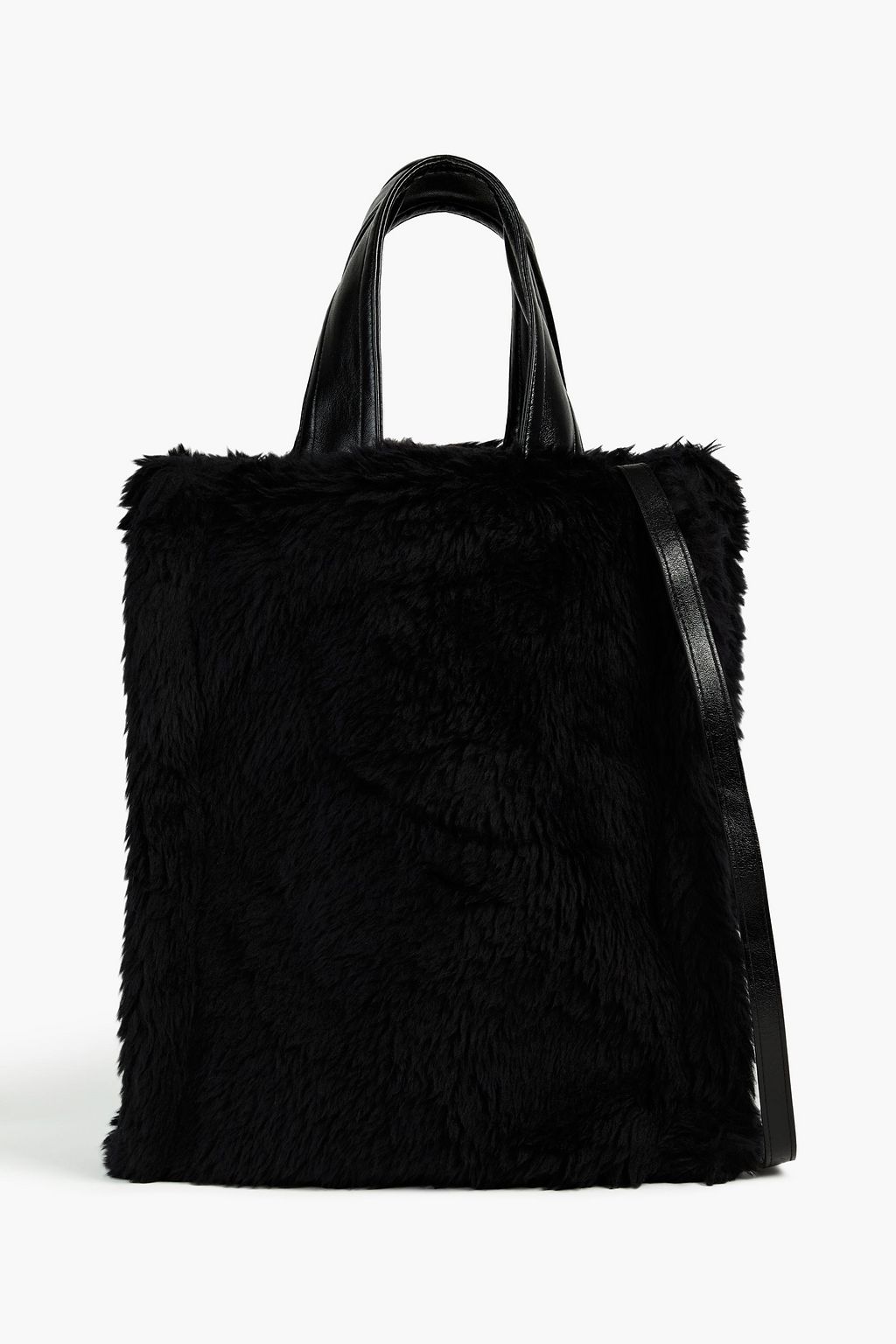 STAND STUDIO Leia faux shearling tote