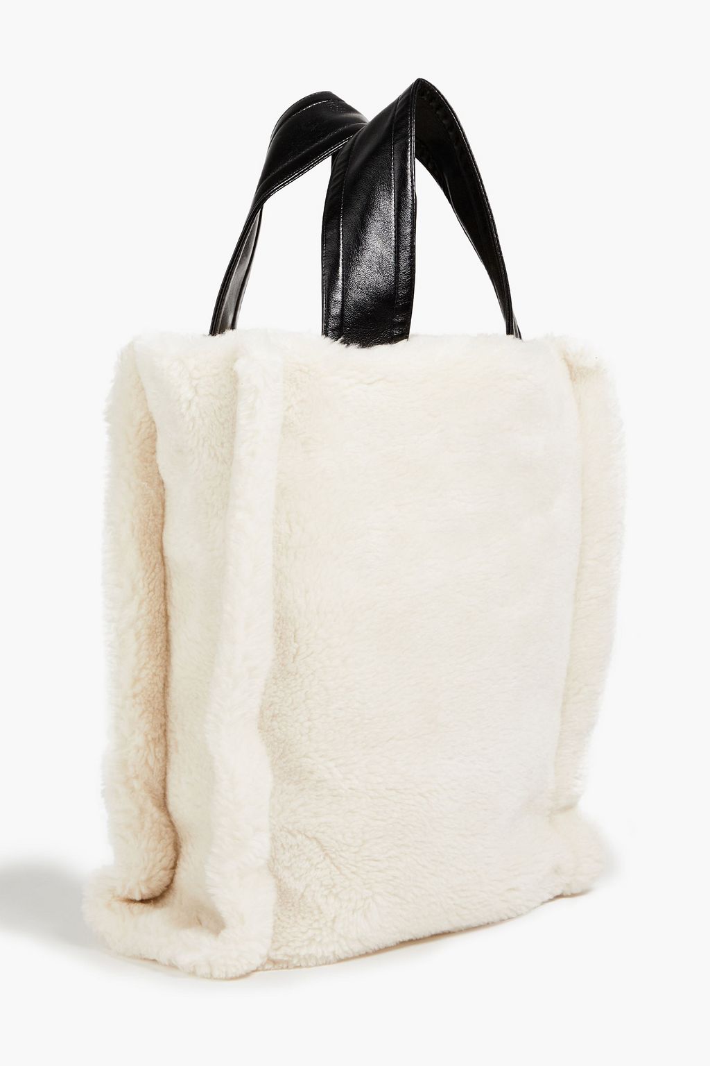 STAND STUDIO Leia faux shearling tote