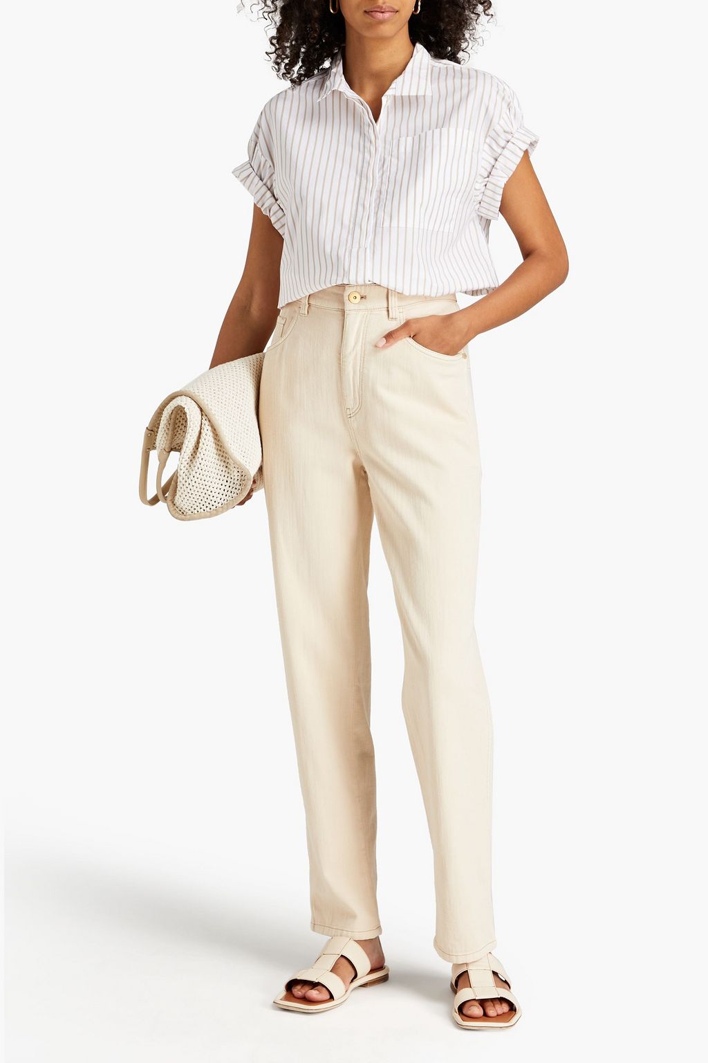 BRUNELLO CUCINELLI High-rise straight-leg jeans