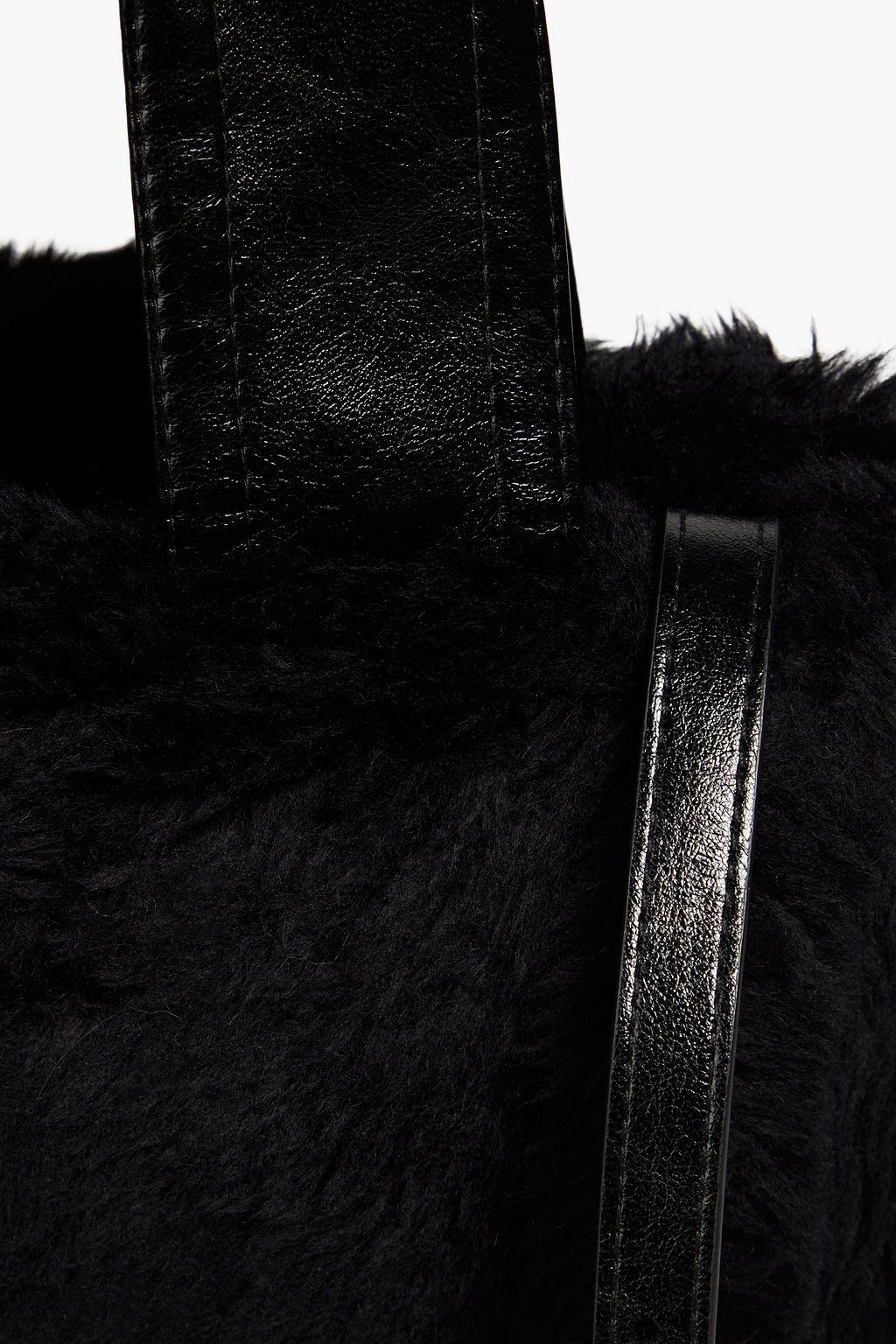 STAND STUDIO Lucille faux shearling tote