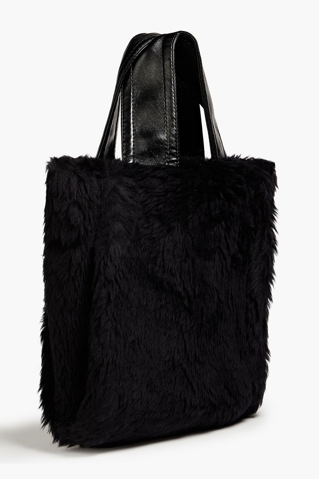 STAND STUDIO Lucille faux shearling tote