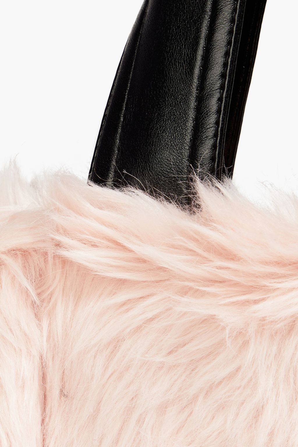 STAND STUDIO Lucille two-tone faux shearling tote