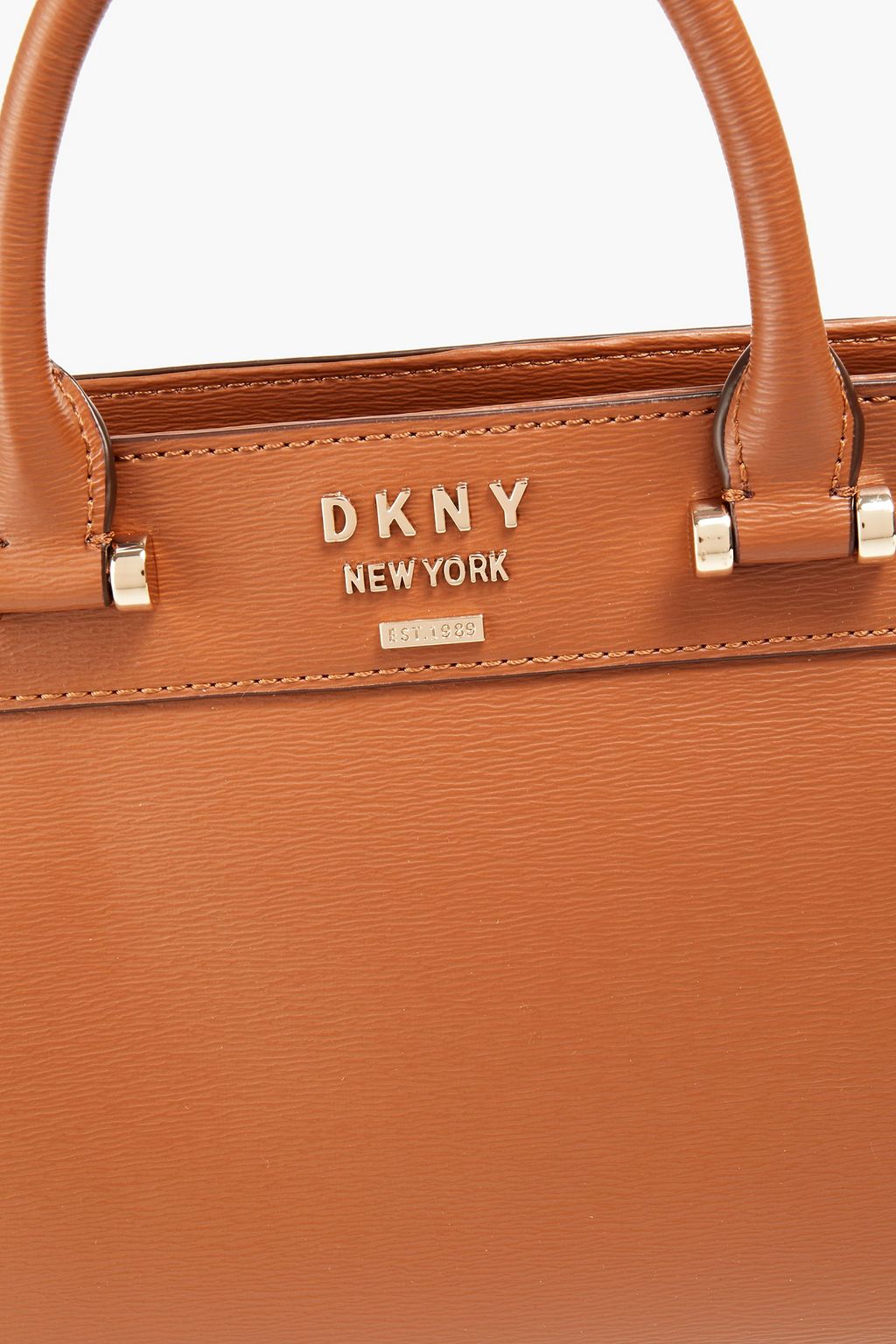 DKNY Faux textured-leather tote