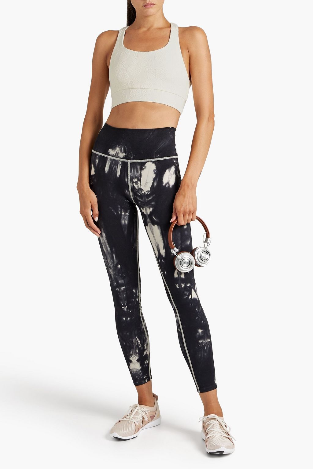 TWENTY MONTRÉAL Stretch-jacquard sports bra
