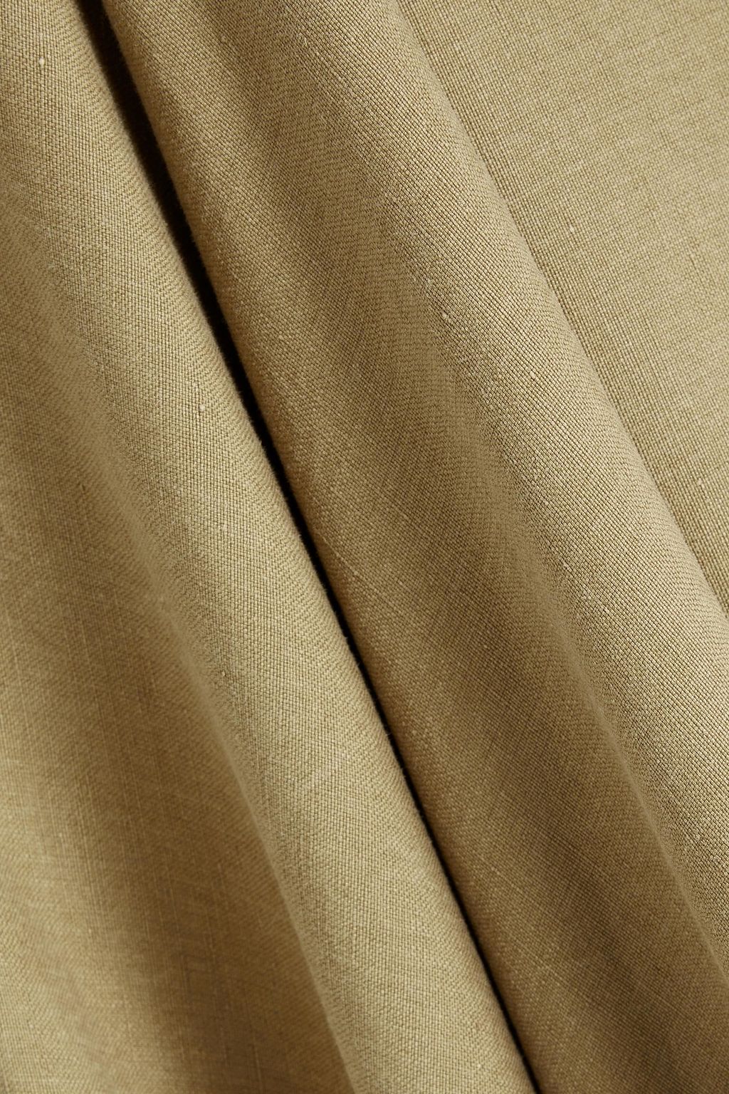 FERRAGAMO Asymmetrischer Midirock aus einer Leinen-Seidenmischung
