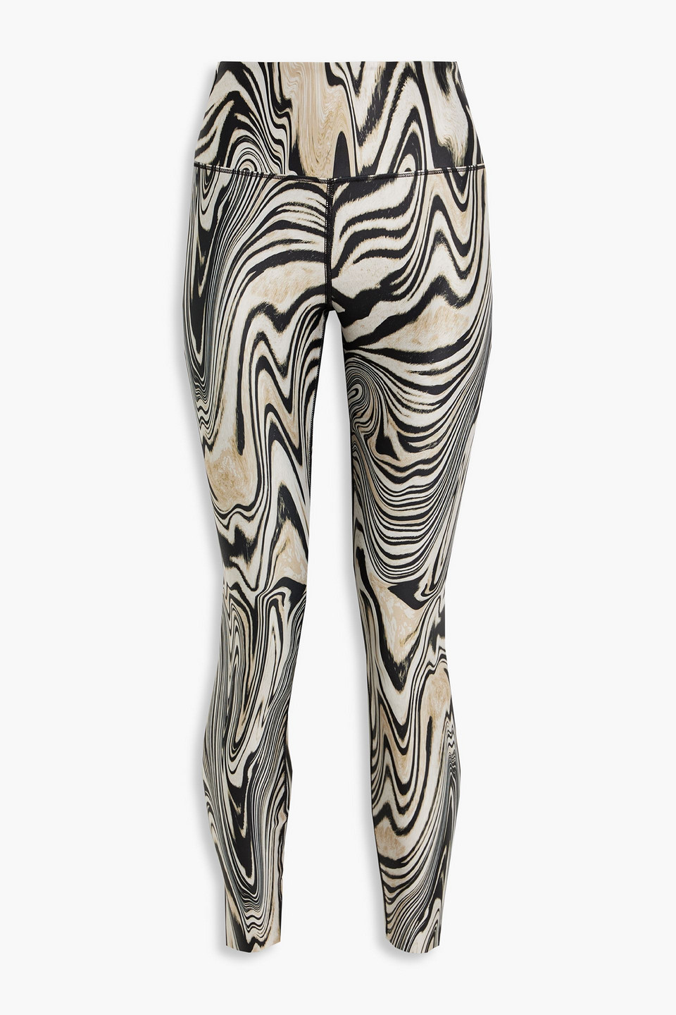 good american - printed stretch leggings - animal print - 1
