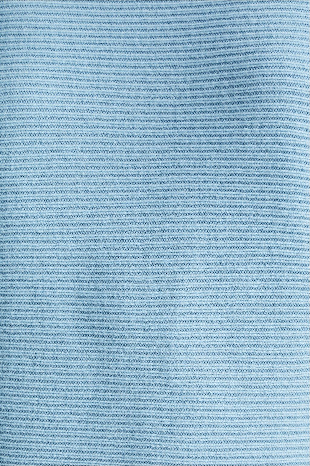 VINCE. Ribbed wool and cashmere-blend turtleneck sweater