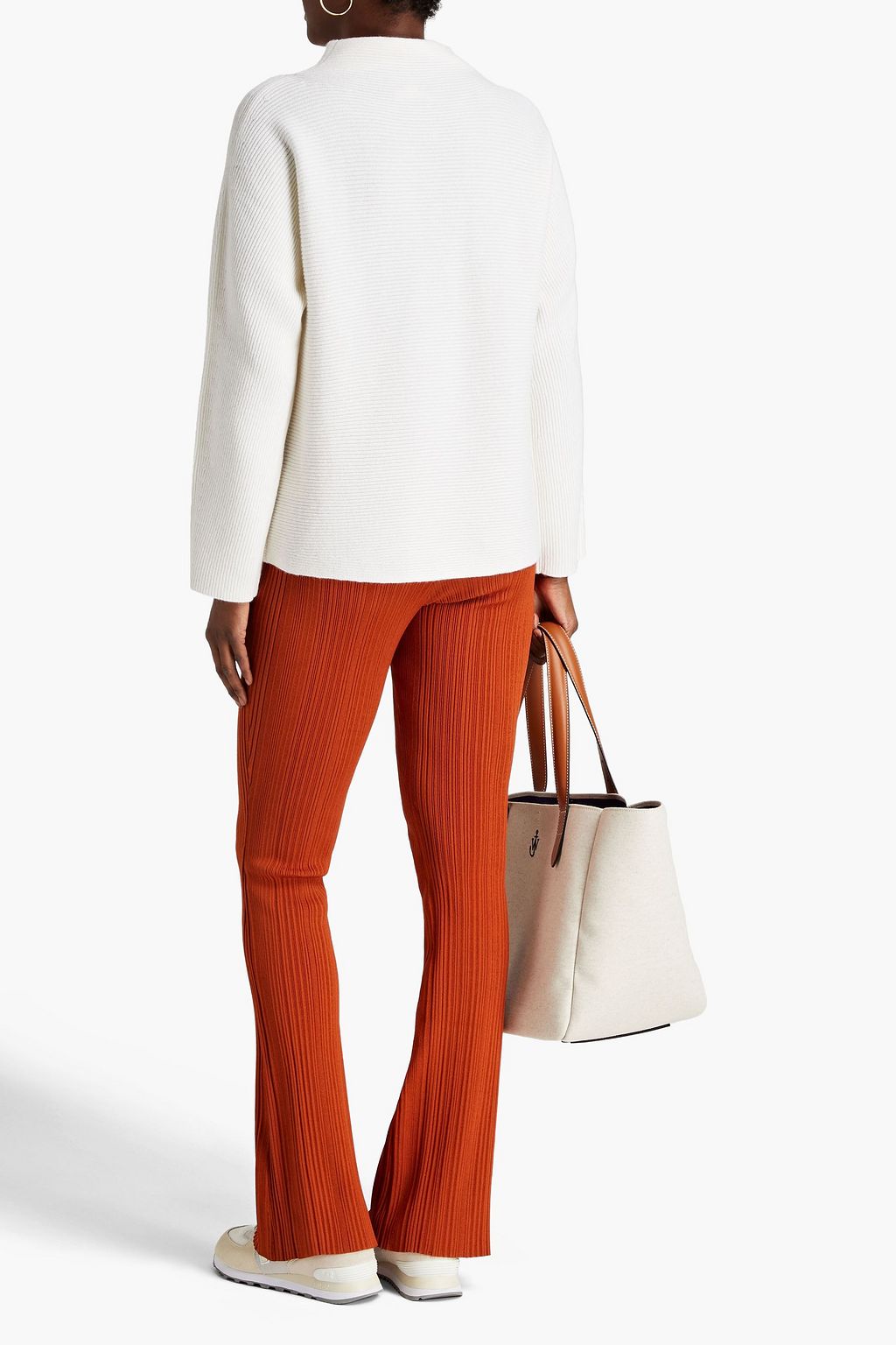 VINCE. Ribbed wool and cashmere-blend turtleneck sweater