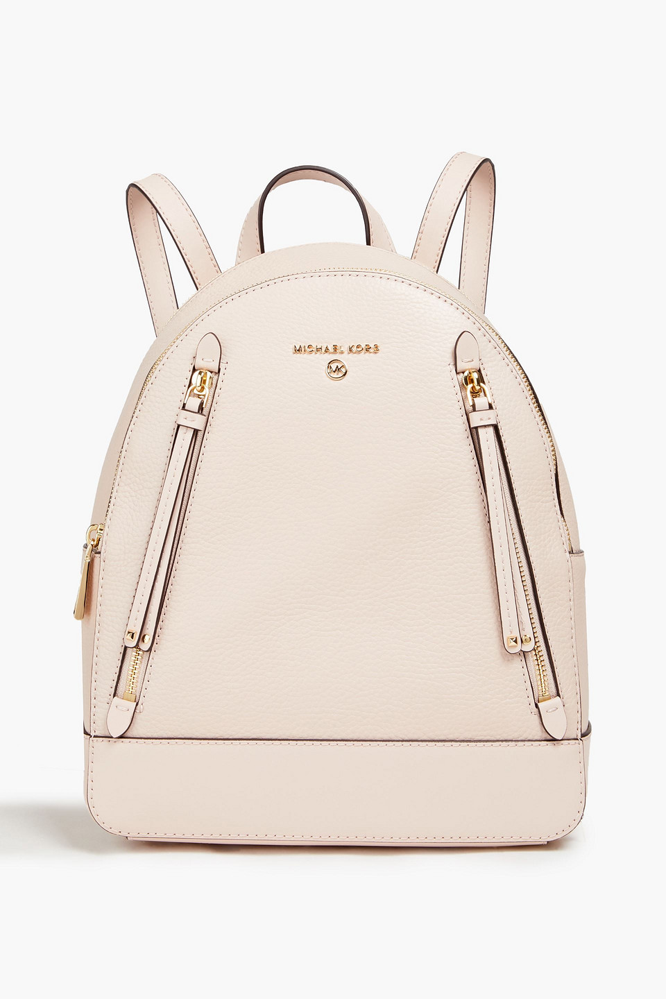 Michael Michael Kors Pebbled-leather Backpack In White