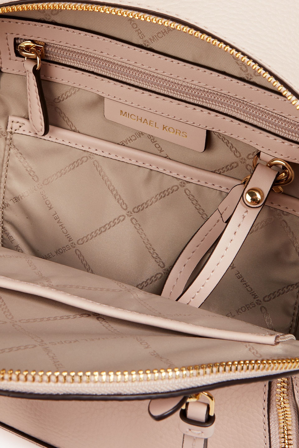 MICHAEL MICHAEL KORS PEBBLED-LEATHER BACKPACK