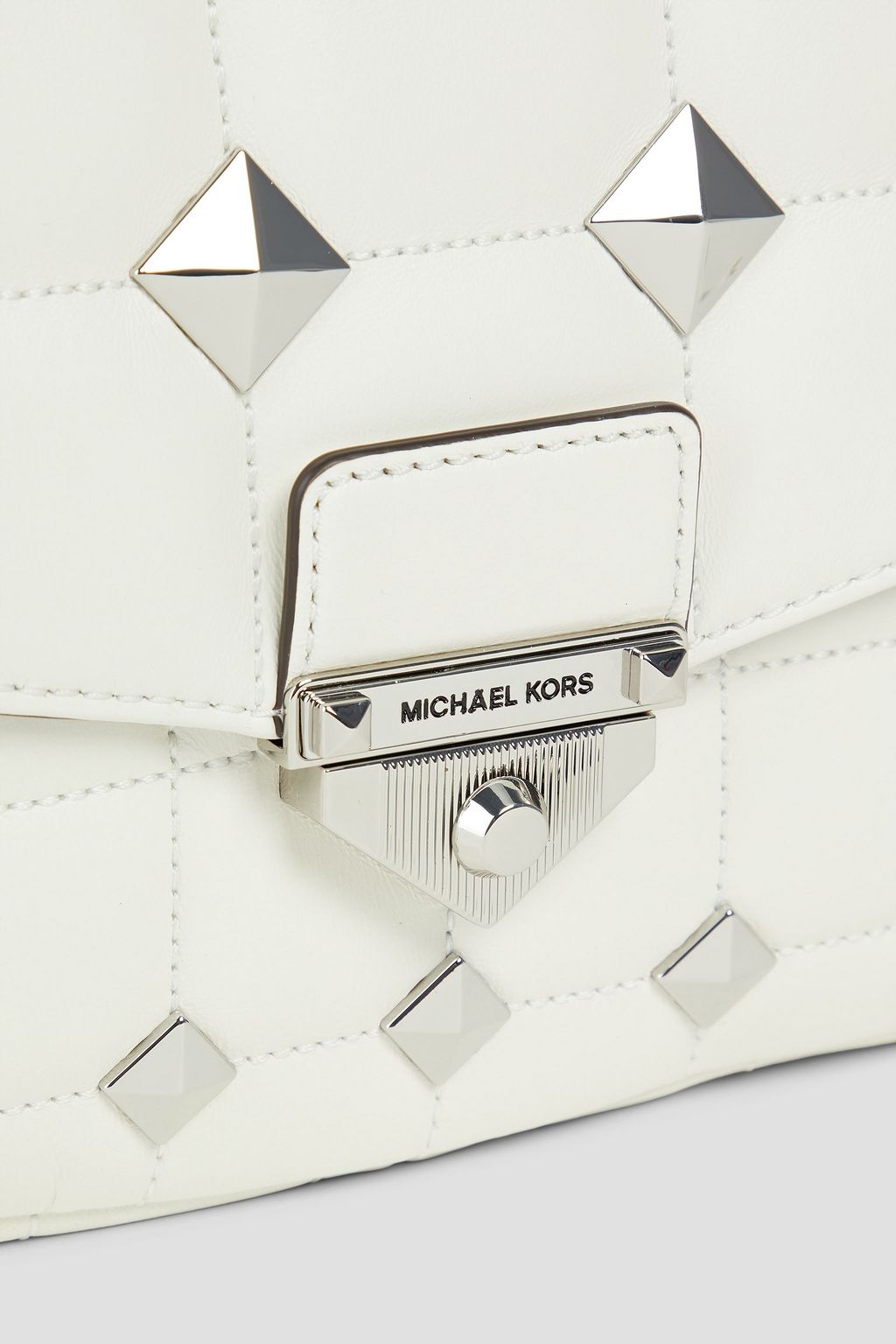 MICHAEL MICHAEL KORS Quilted studded leather shoulder bag Sale up to