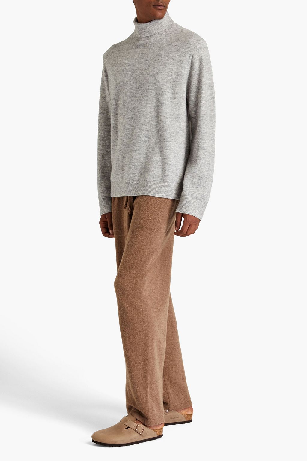NANUSHKA Mélange knitted turtleneck sweater