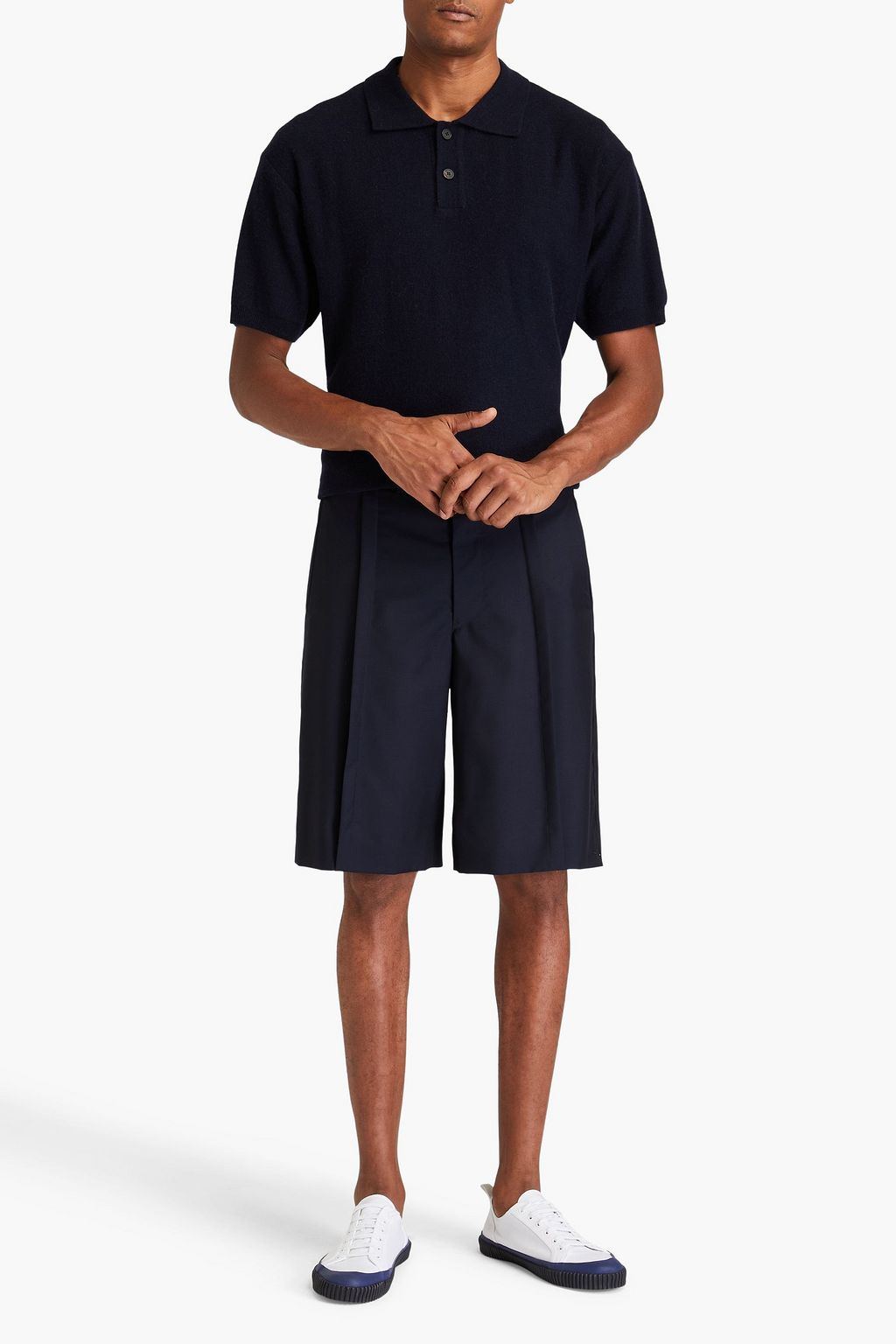LE 17 SEPTEMBRE Pullover aus einer Wollmischung mit Polokragen