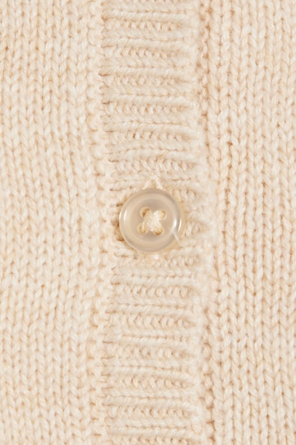 JOIE Wilsale pointelle-knit cotton and linen-blend cardigan