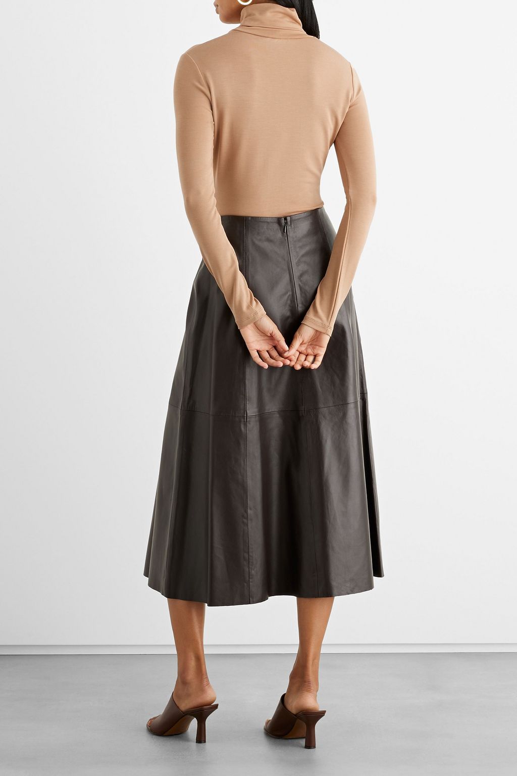 IRIS & INK Hazel stretch-Lyocell jersey turtleneck top