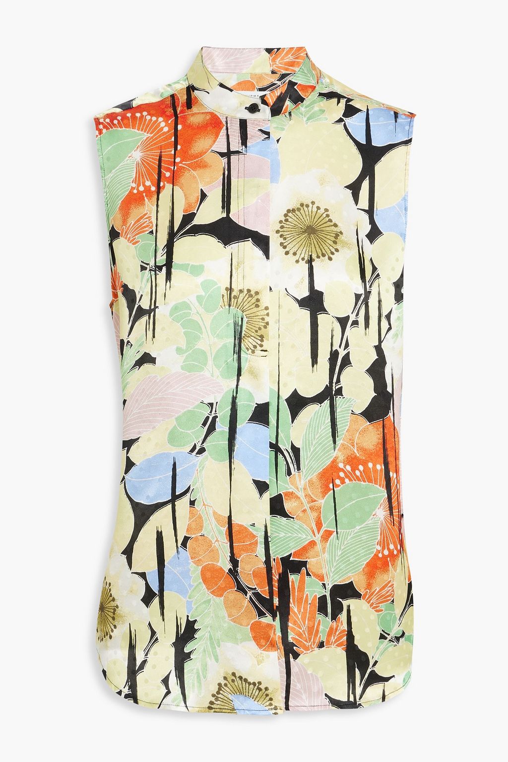 EQUIPMENT Therese floralprint silksatin jacquard shirt THE