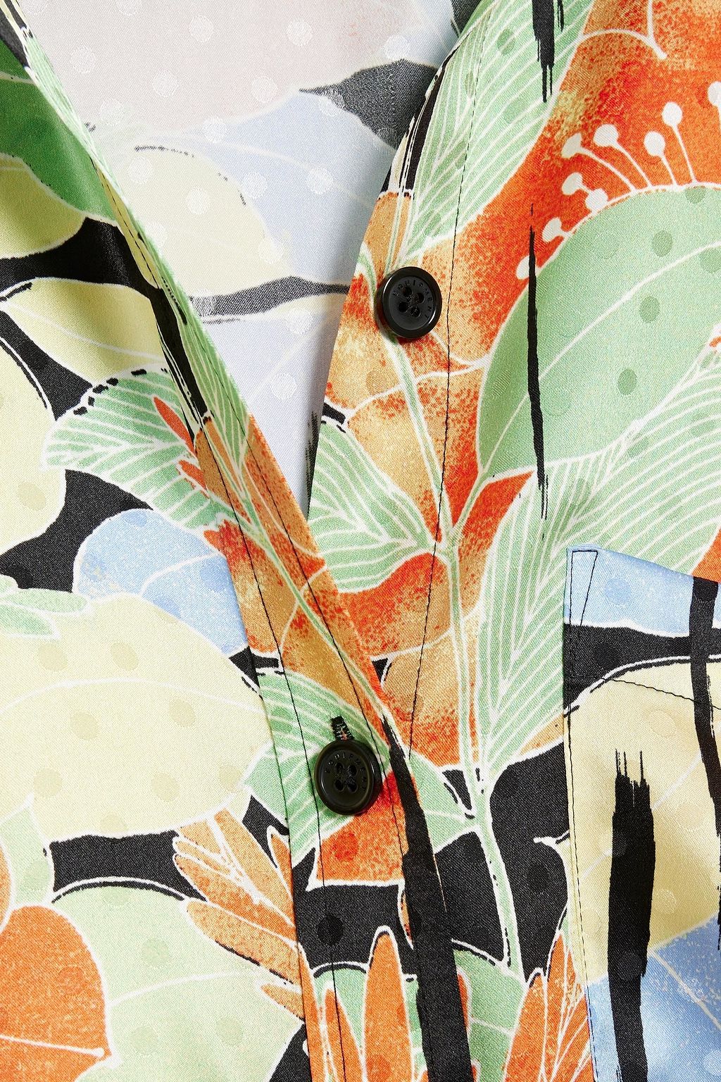 EQUIPMENT Bradner floral-print silk-satin jacquard shirt