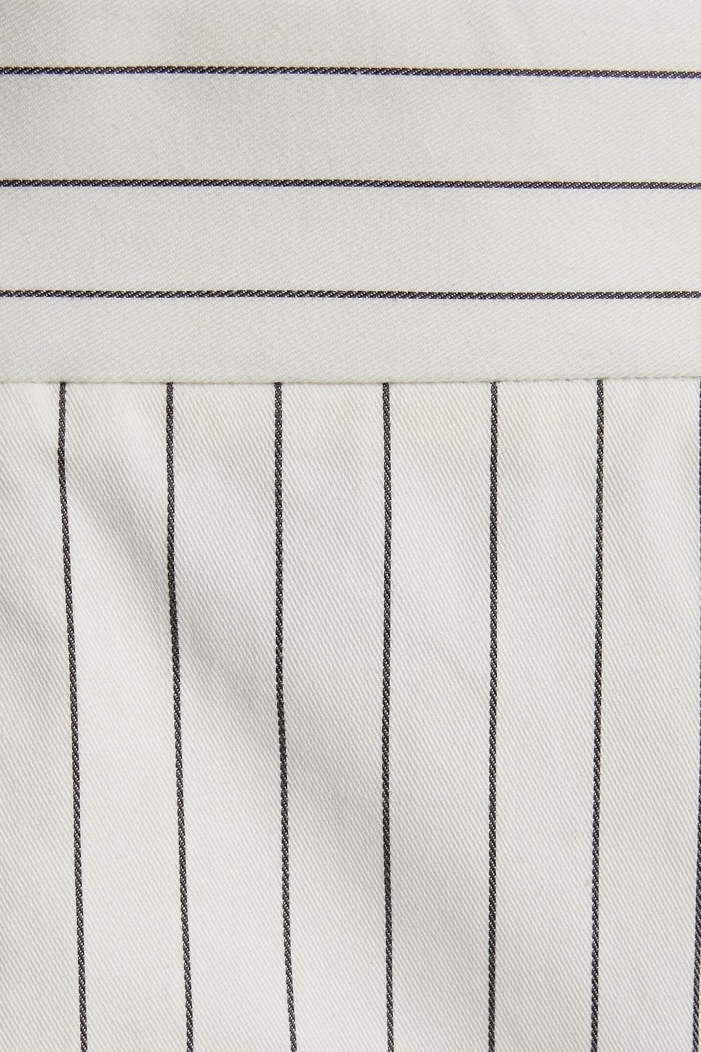 BOTTEGA VENETA Pinstriped stretch-cotton twill pants