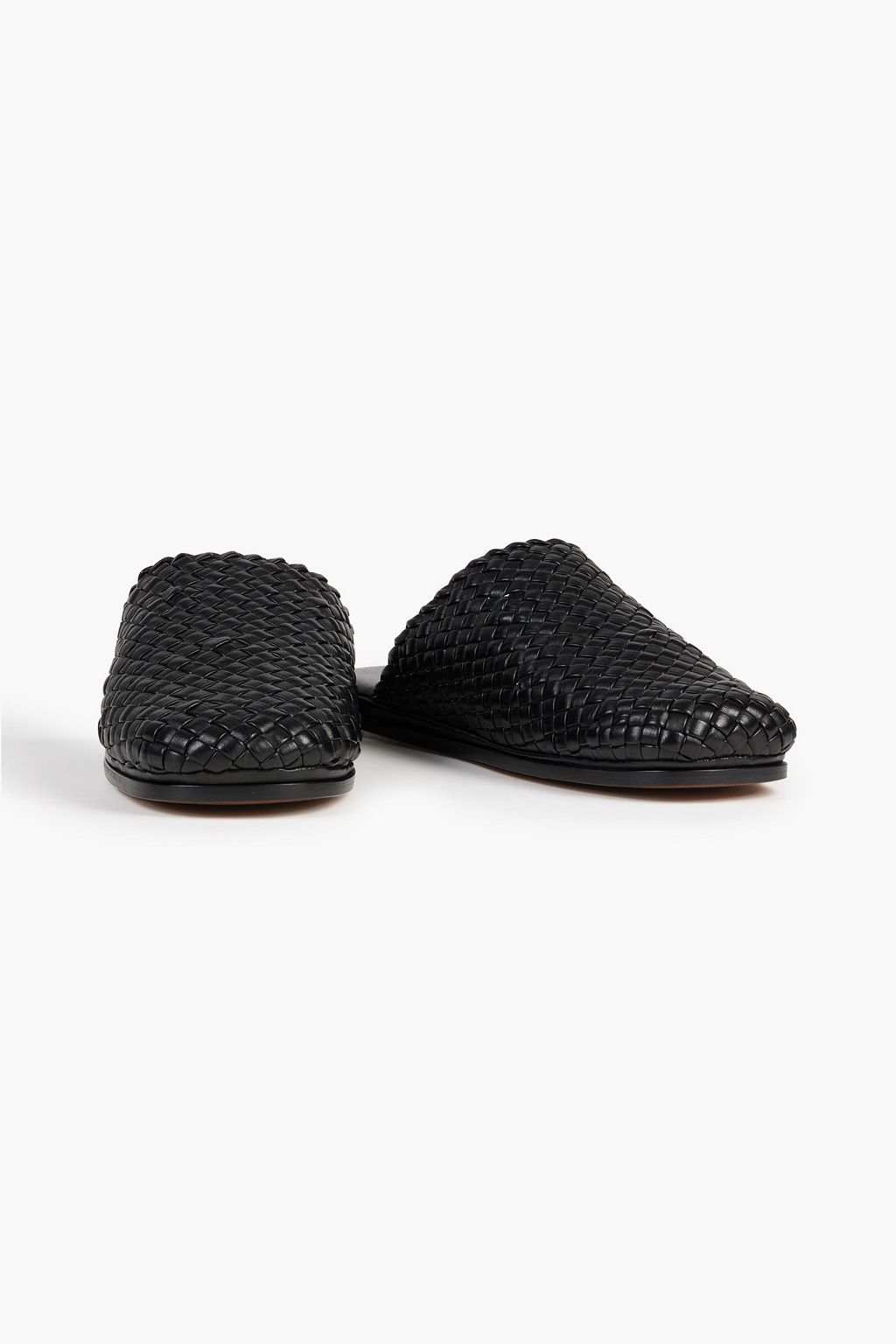 BOTTEGA VENETA Slippers aus Intrecciato-Leder