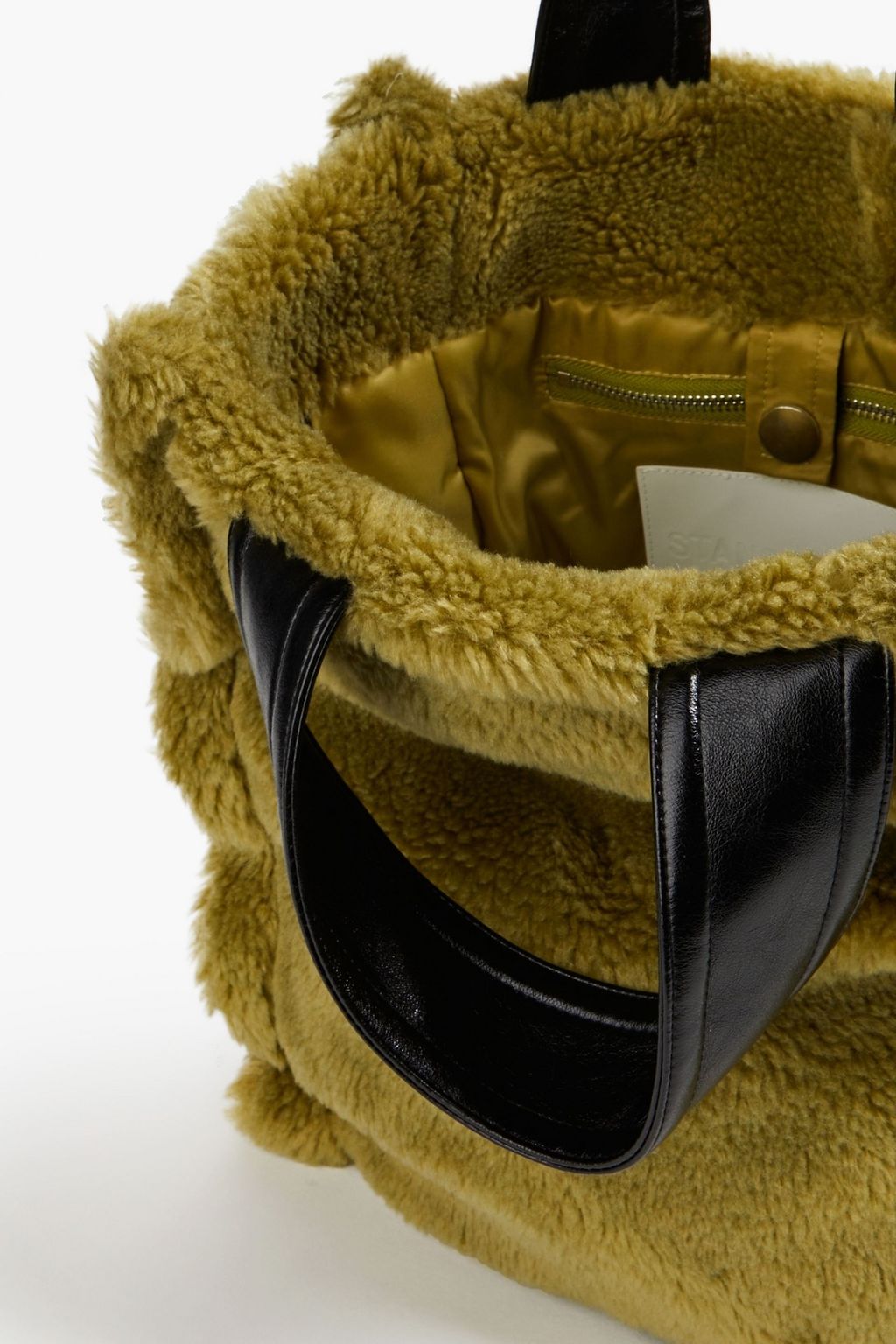 STAND STUDIO Leia faux shearling tote