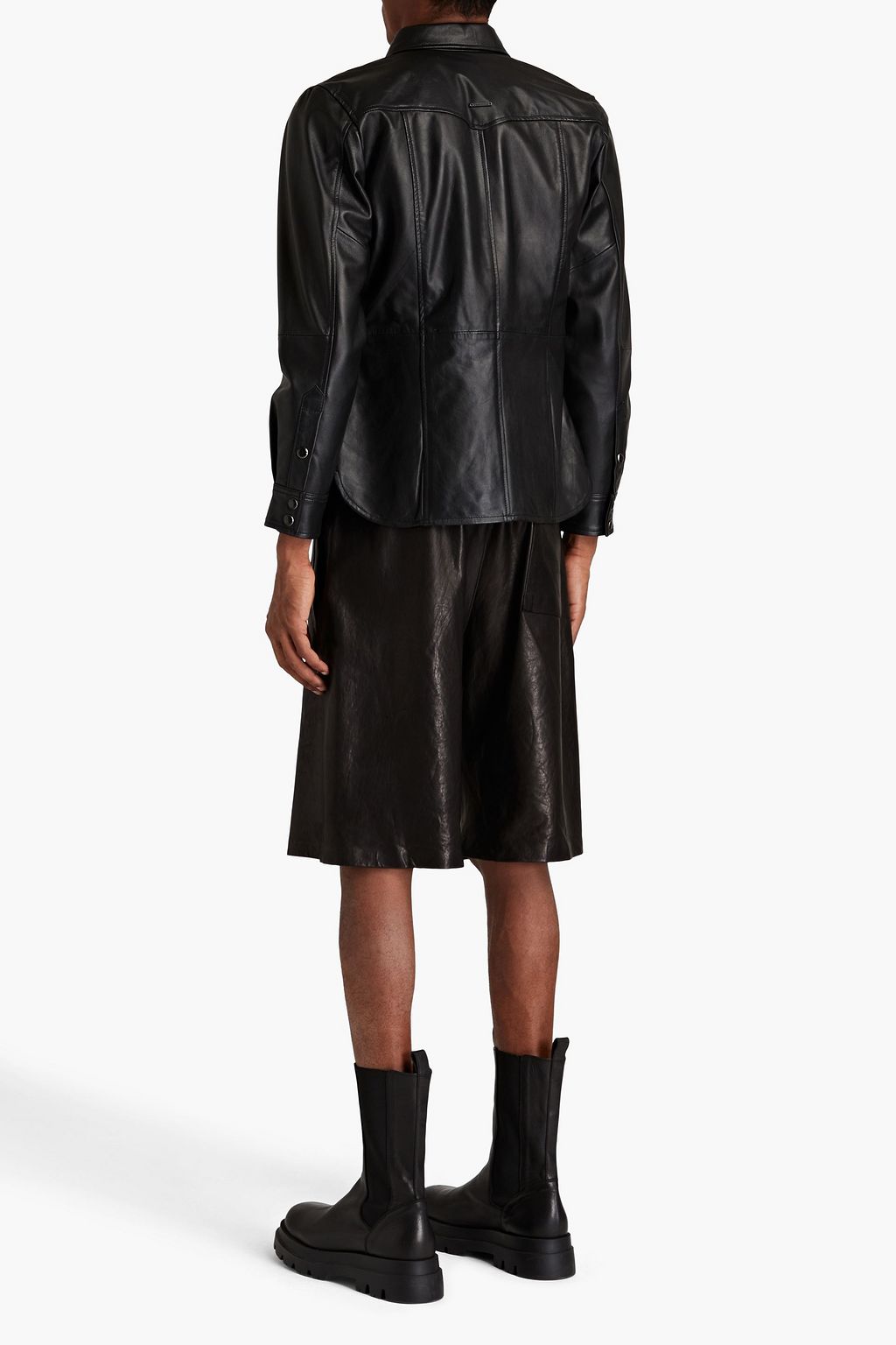 DEADWOOD Leather overshirt
