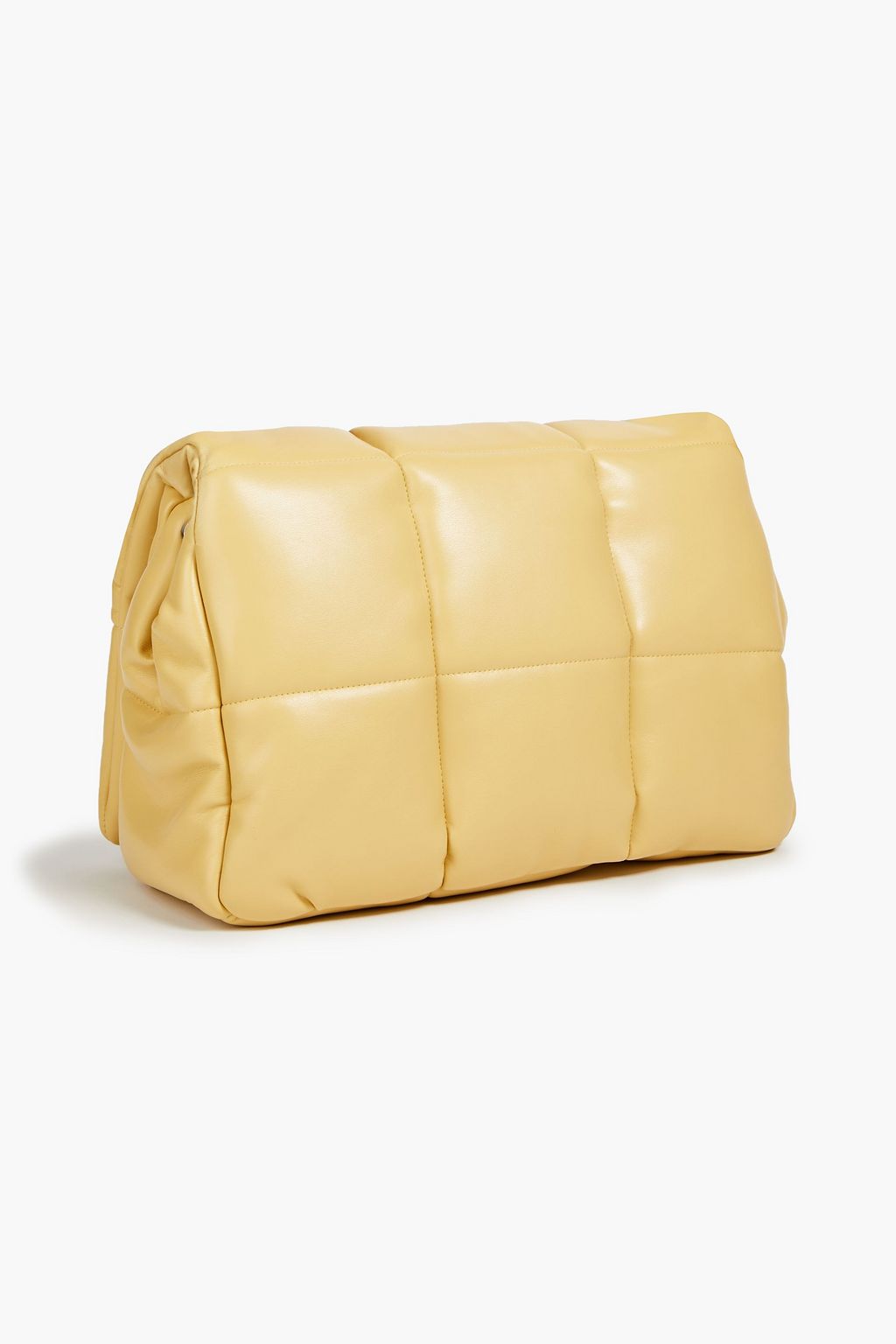 STAND STUDIO Wanda quilted faux leather clutch