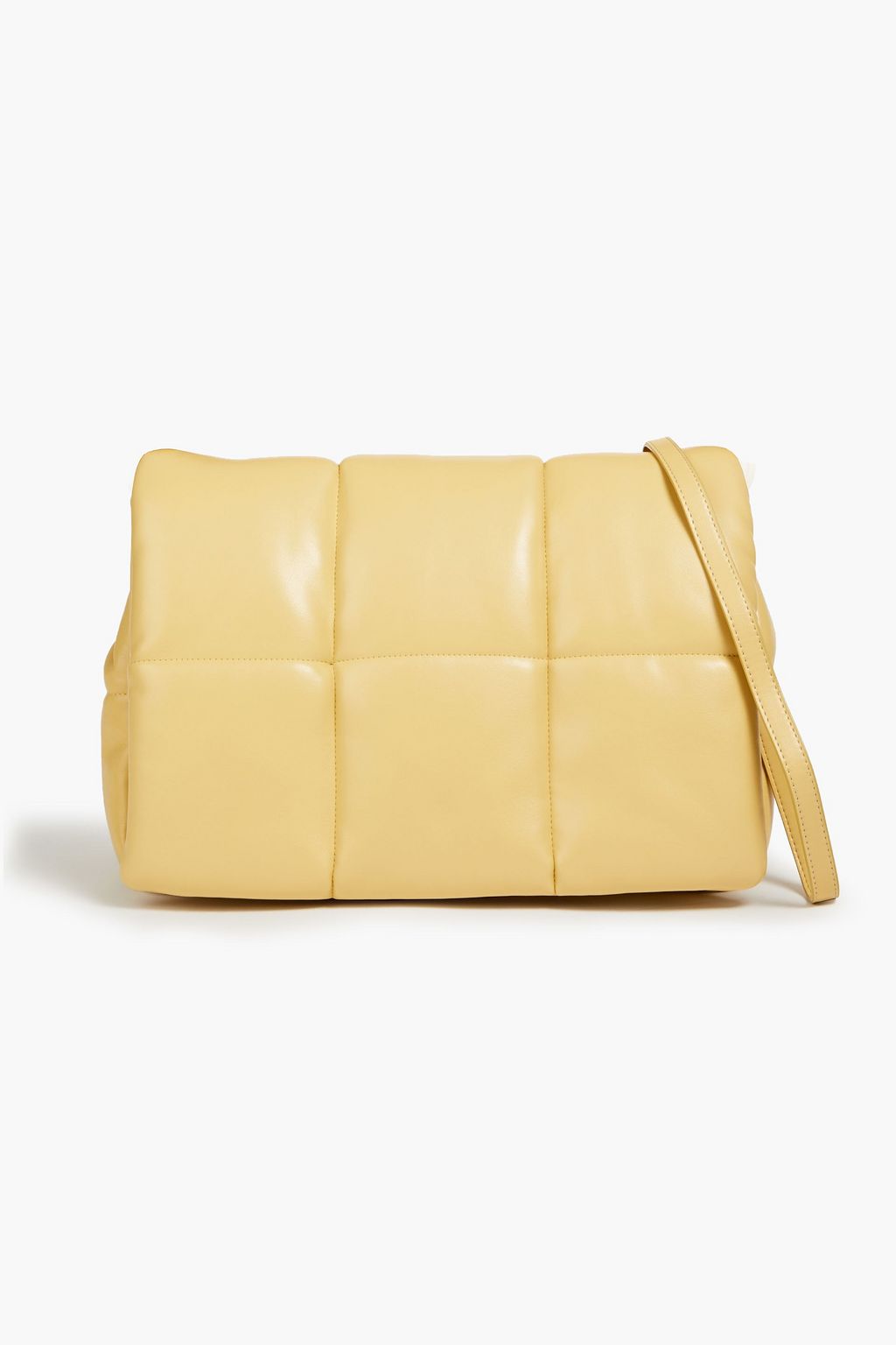 STAND STUDIO Wanda quilted faux leather clutch