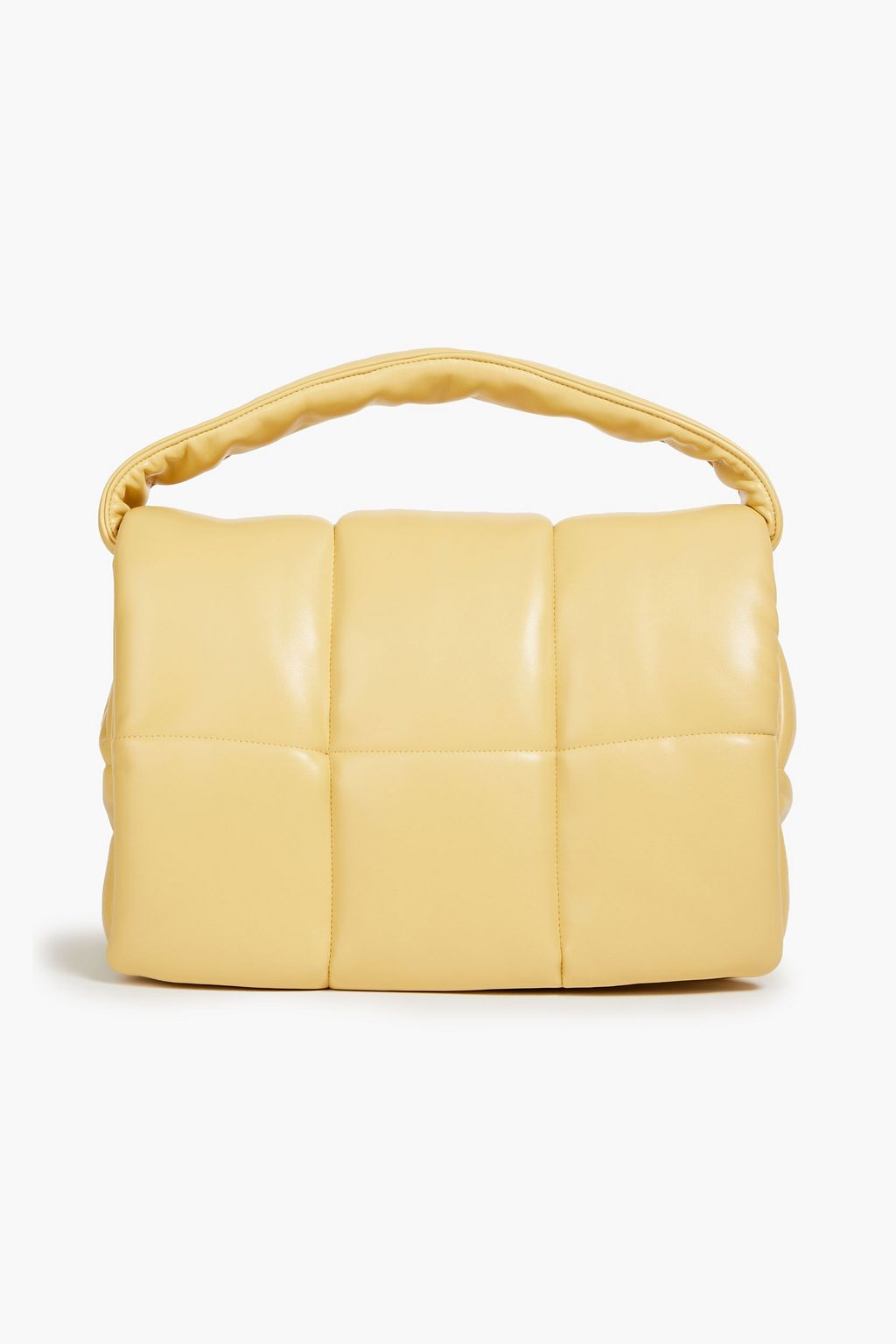 STAND STUDIO Wanda quilted faux leather clutch
