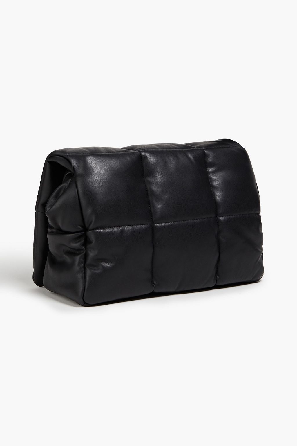 STAND STUDIO Wanda quilted faux leather clutch
