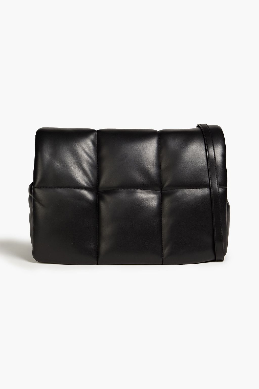 STAND STUDIO Wanda quilted faux leather clutch