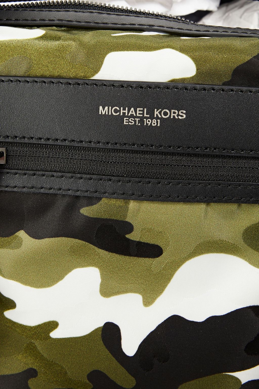 MICHAEL KORS Convertible camouflage-print jacquard duffle-bag