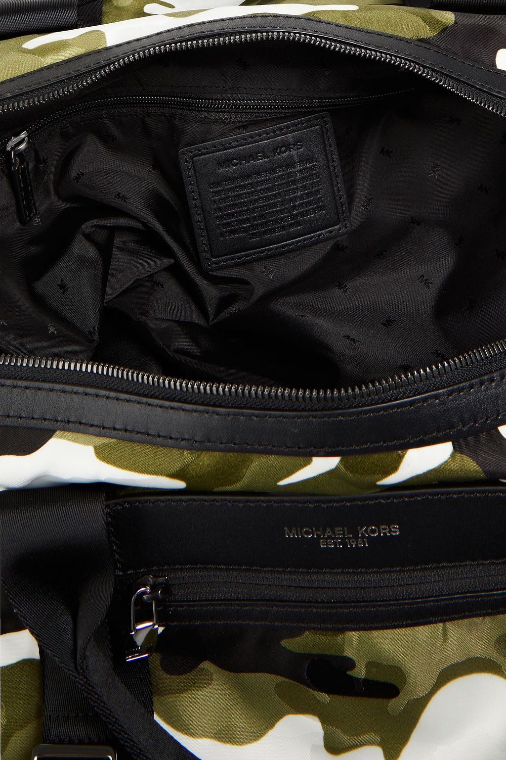MICHAEL KORS Convertible camouflage-print jacquard duffle-bag