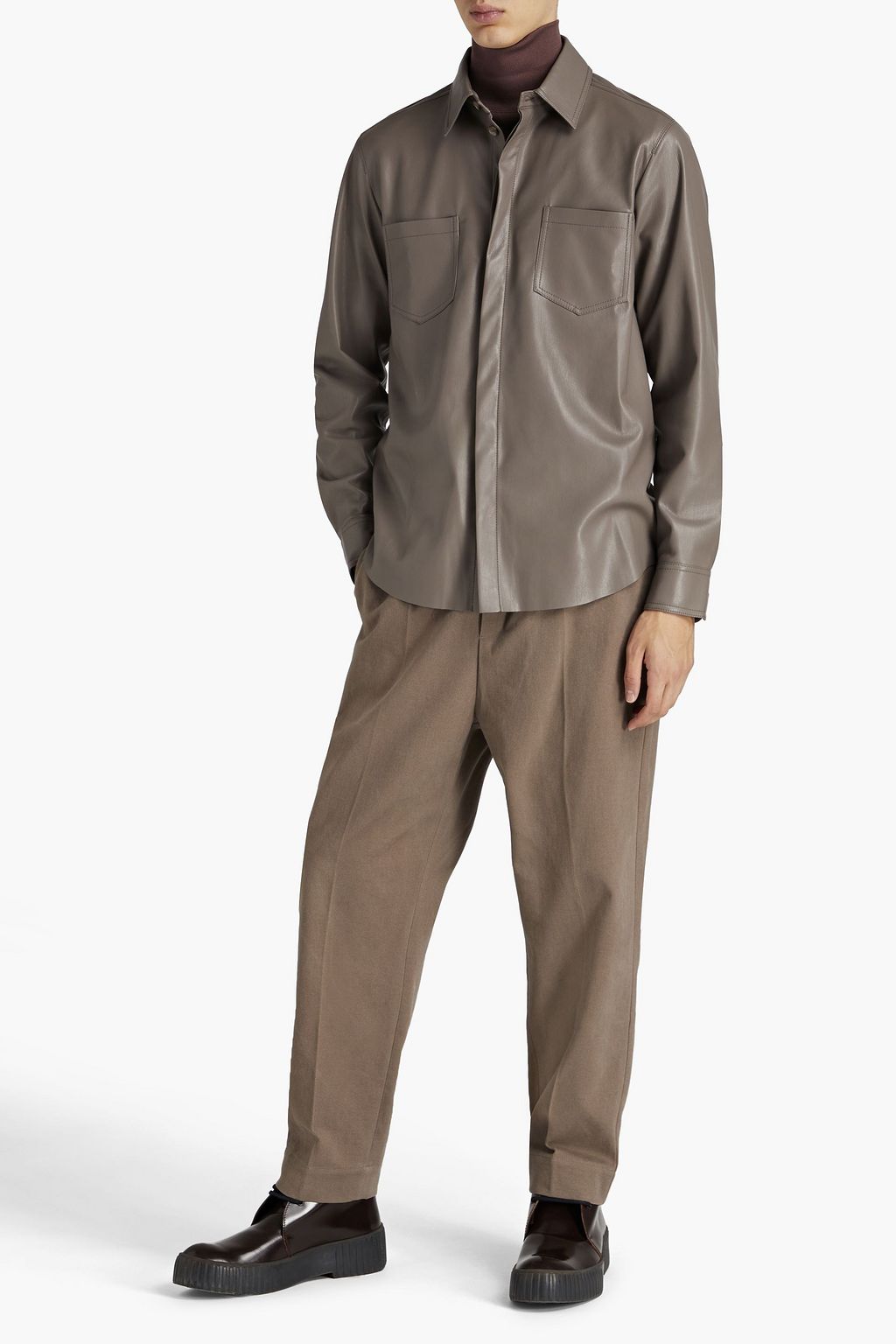 NANUSHKA Vegan leather shirt
