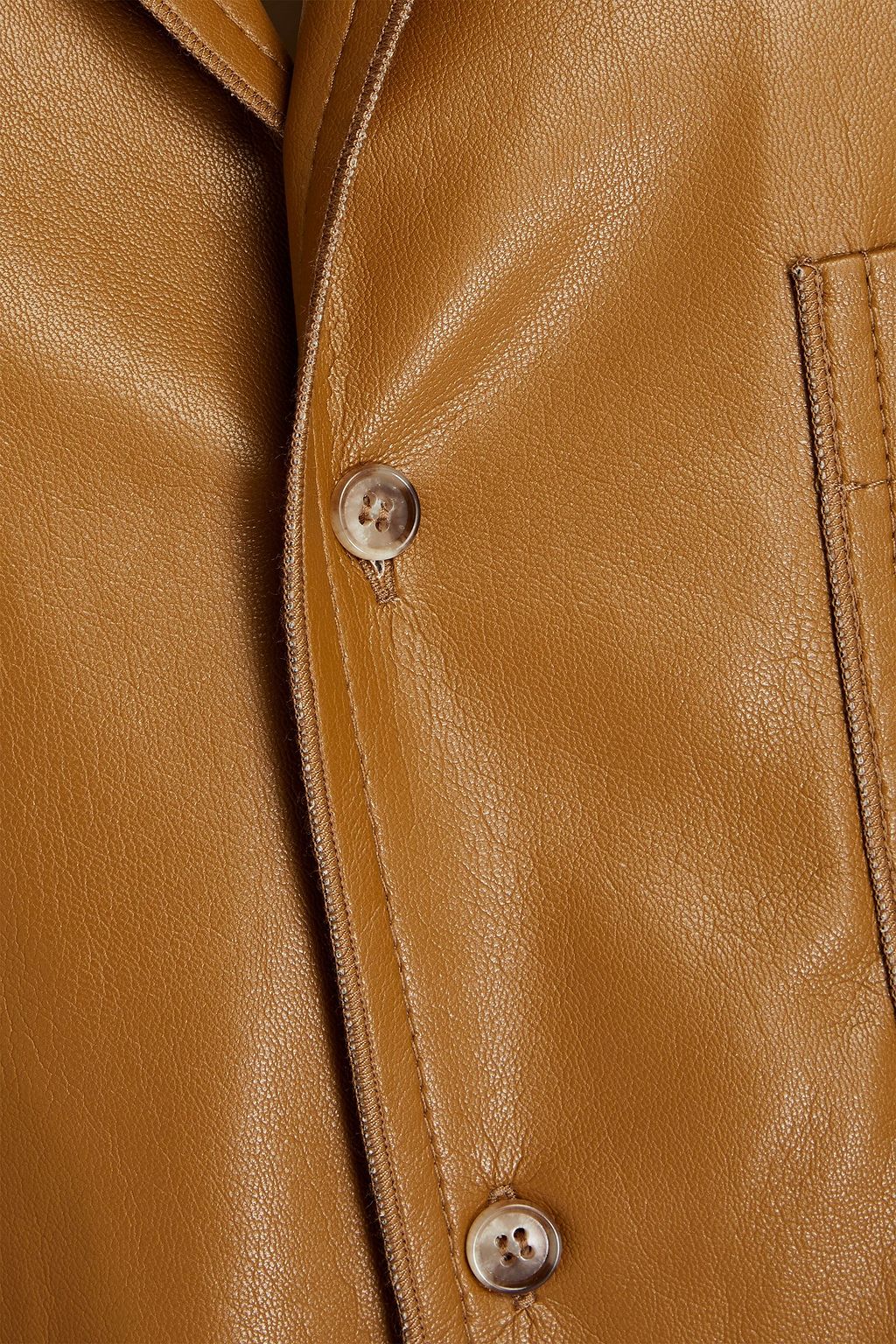 NANUSHKA Osmo vegan leather shirt