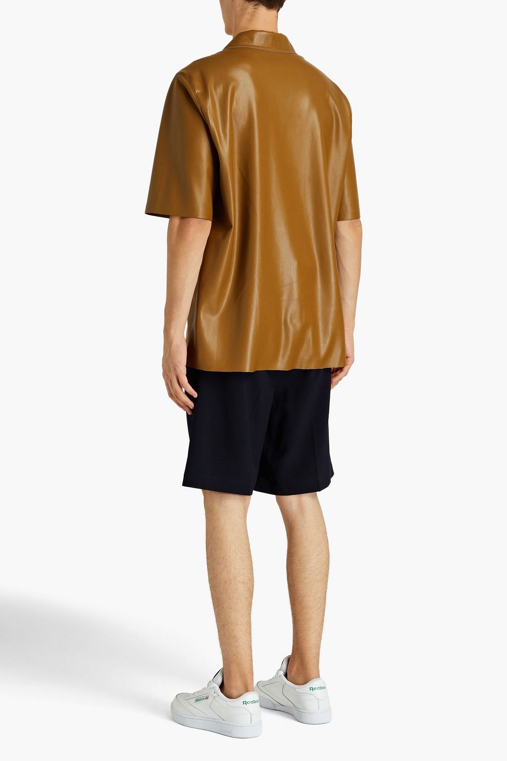 NANUSHKA Osmo vegan leather shirt