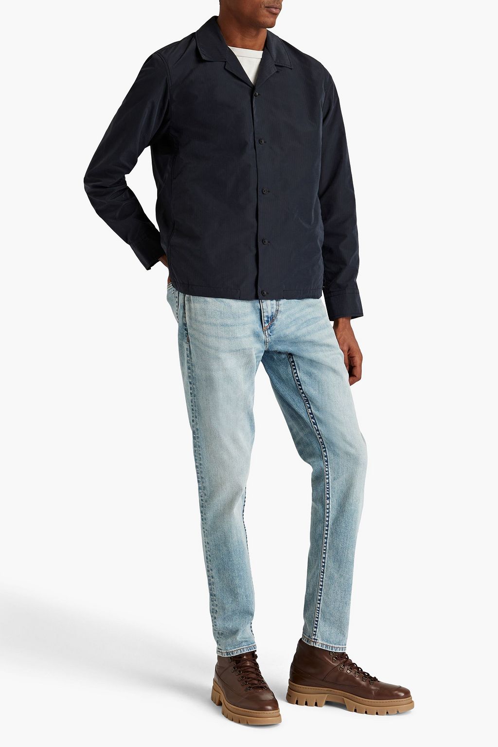RAG & BONE Slim-fit whiskered denim jeans