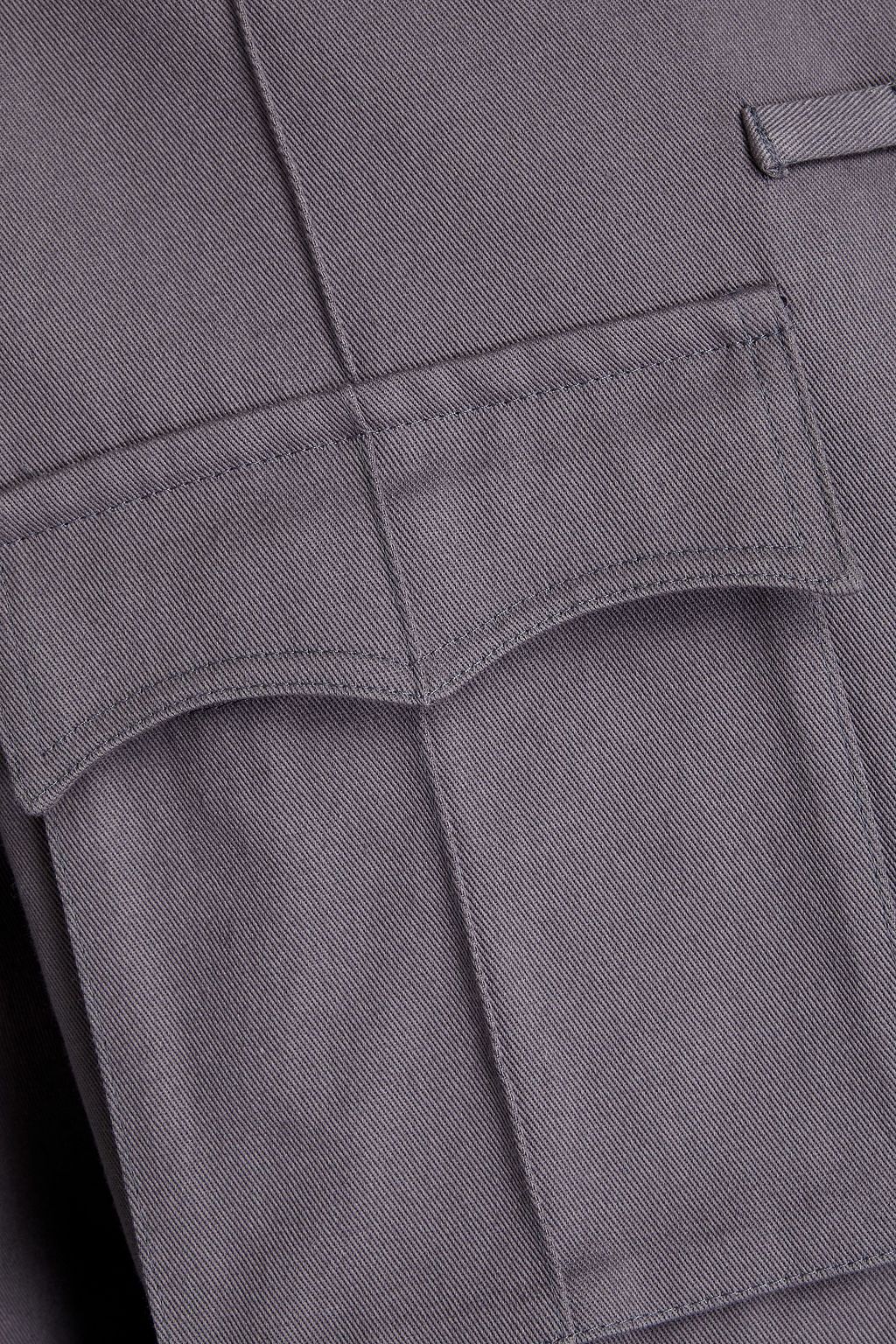 NANUSHKA Pintucked cotton-twill shirt