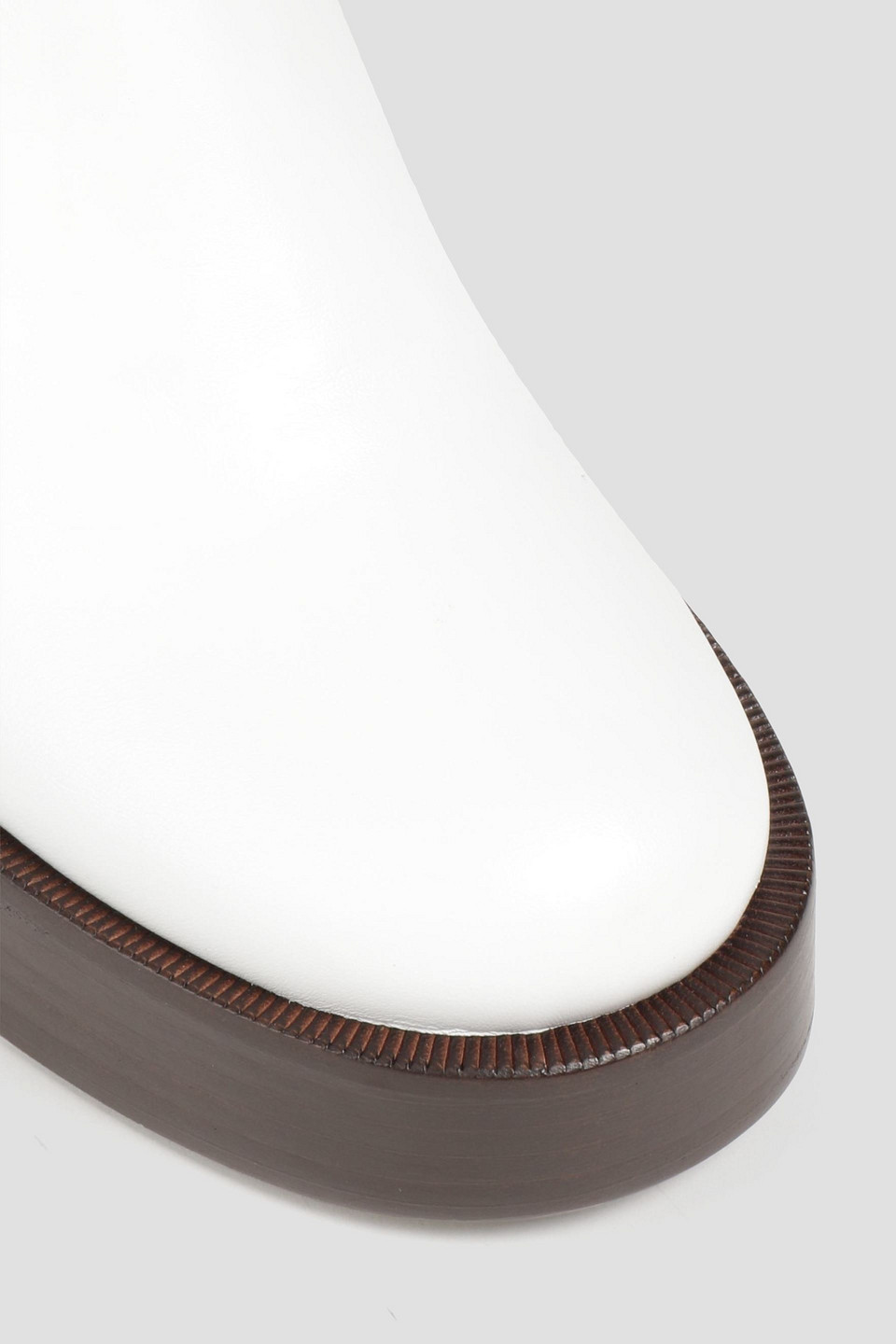 SIMON MILLER LEATHER PLATFORM ANKLE BOOTS