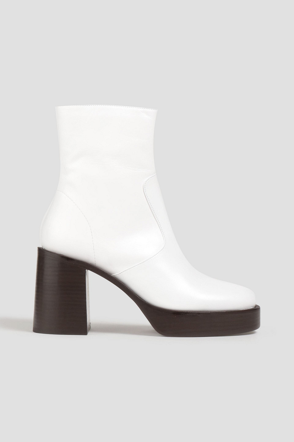 SIMON MILLER LEATHER PLATFORM ANKLE BOOTS