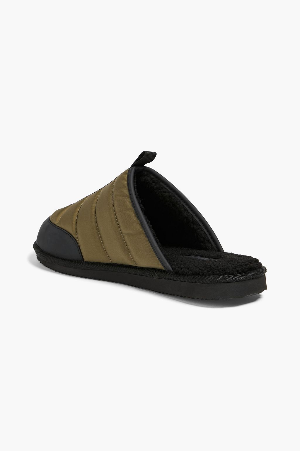 MICHAEL KORS Anders two-tone quilted shell slippers