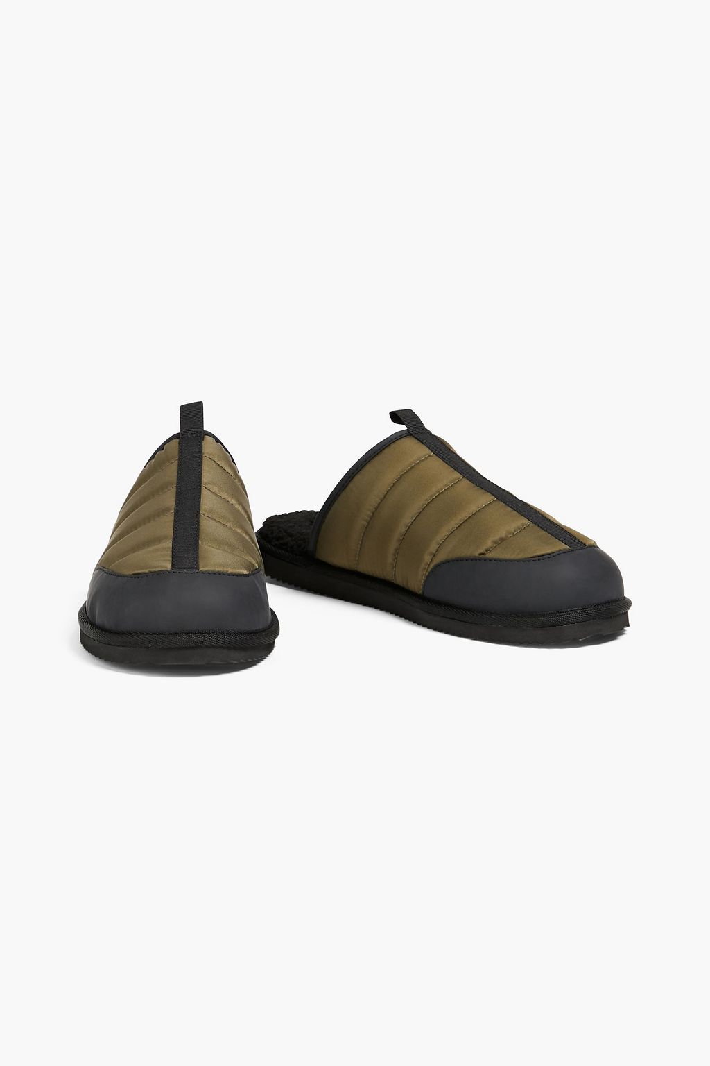 MICHAEL KORS Anders two-tone quilted shell slippers