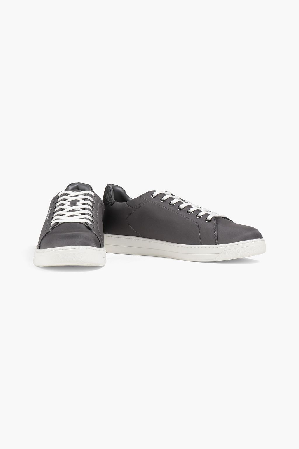 MICHAEL KORS Keating faux leather-trimmed shell sneakers