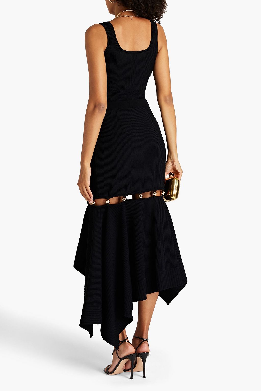 MCQUEEN Ribbed-knit tank