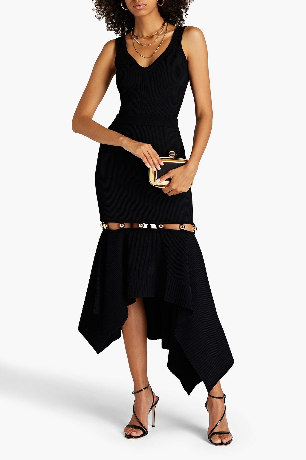 MCQUEEN Ribbed-knit tank